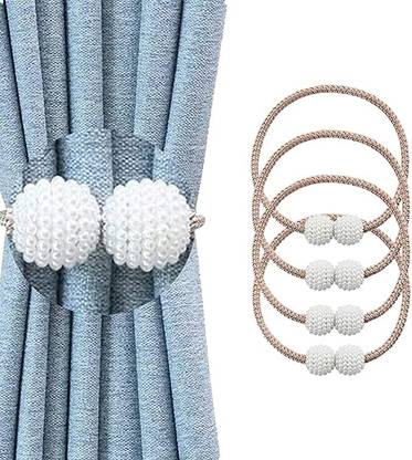 TREXEE Beige Tieback Hook Metal