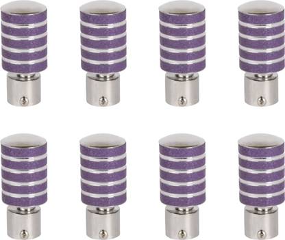 ZAPEX Purple Rod Rail Bracket, Curtain Knobs Metal