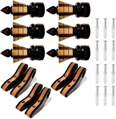 Paras Multicolor Curtain Knobs, Rod Rail Bracket, Curtain Hooks, Curtain Rods, Curtain Rings Metal