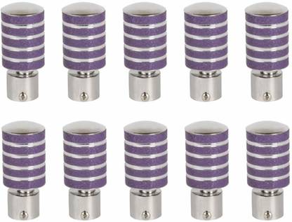 RKOING Purple Rod Rail Bracket, Curtain Knobs Metal