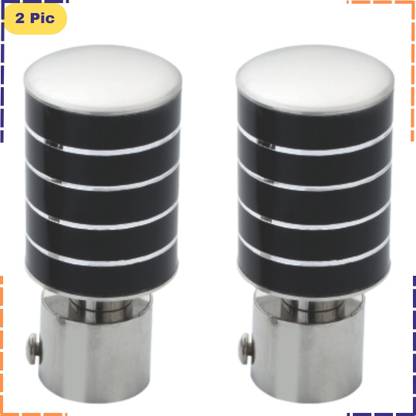 ZAPEX Black, Silver Curtain Knobs, Rod Rail Bracket Metal