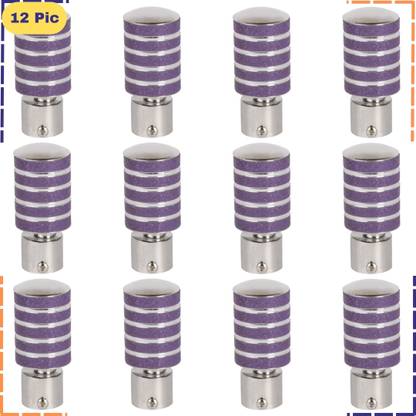 ZAPEX Purple Rod Rail Bracket, Curtain Knobs Metal