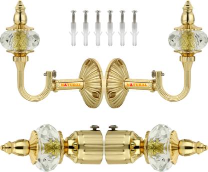 NATURAL Gold Curtain Knobs Metal