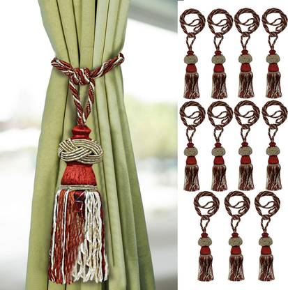 KUBER INDUSTRIES Maroon, Beige Tassels