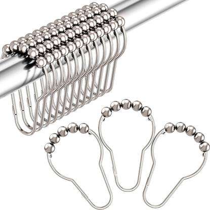 Ezliving Silver Curtain Hooks Metal