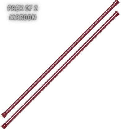 HomeCloud Maroon Curtain Rods Metal