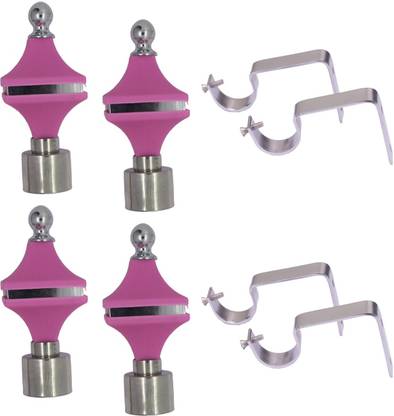 Lonestar Pink Curtain Rods, Curtain Hooks, Curtain Rings, Rod Rail Bracket, Curtain Knobs Metal