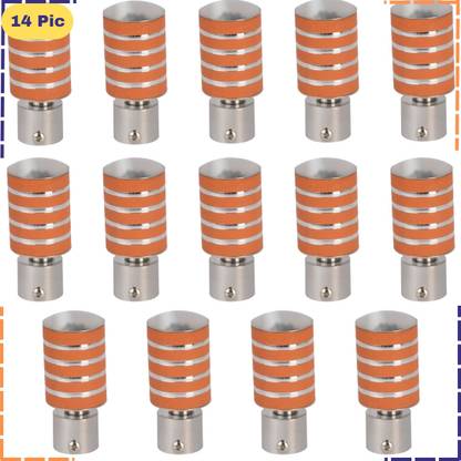ZAPEX Orange, Silver Rod Rail Bracket, Curtain Knobs Metal
