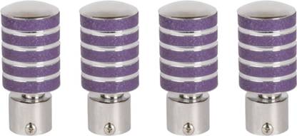 ZAPEX Purple Rod Rail Bracket, Curtain Knobs Metal