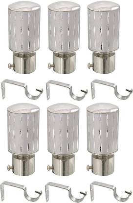 MADHULI Silver Rod Rail Bracket Metal