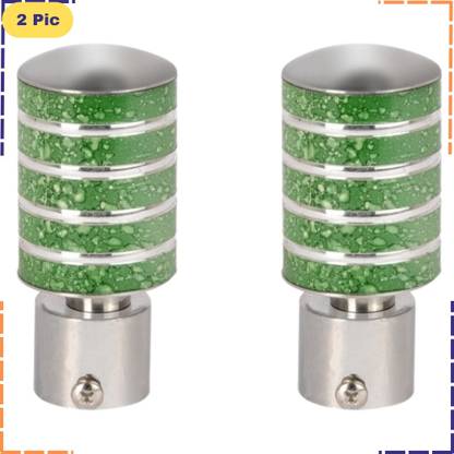 ZAPEX Green Rod Rail Bracket, Curtain Knobs Metal