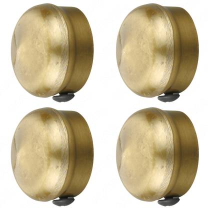 NATURAL Beige Curtain Knobs Metal
