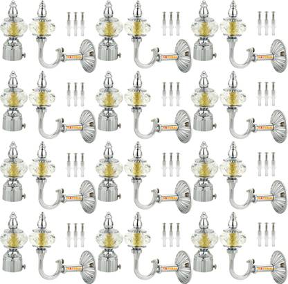 NATURAL Silver Curtain Knobs Metal