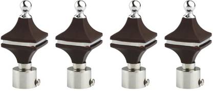 METZO Black Curtain Knobs Metal