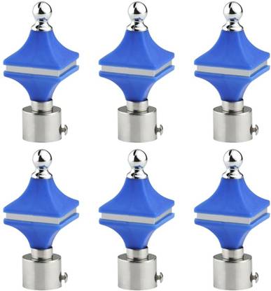 METZO Blue Curtain Knobs Metal