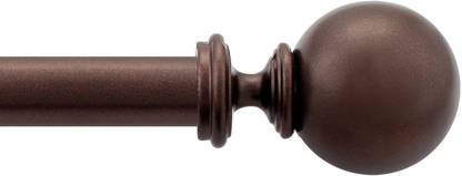 Deco Window Brown Curtain Rods Metal