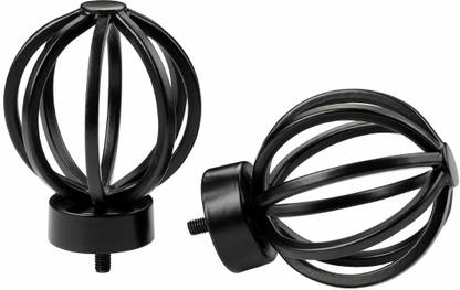 IKEA Black Curtain Knobs