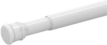 HomeCloud White Curtain Rods Metal