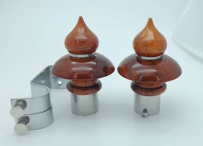Finials Brown Curtain Knobs