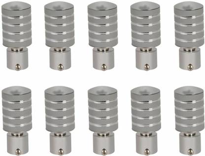 RKOING Grey Rod Rail Bracket, Curtain Knobs Metal