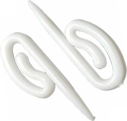 MEI White Curtain Hooks