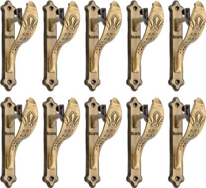 Bzcarts Gold Curtain Knobs, Rod Rail Bracket, Curtain Rods, Tieback Hook Metal