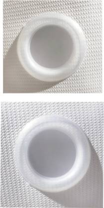 DS Creations White Curtain Rings, Curtain Hooks, Cord Pull