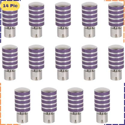 ZAPEX Purple Rod Rail Bracket, Curtain Knobs Metal