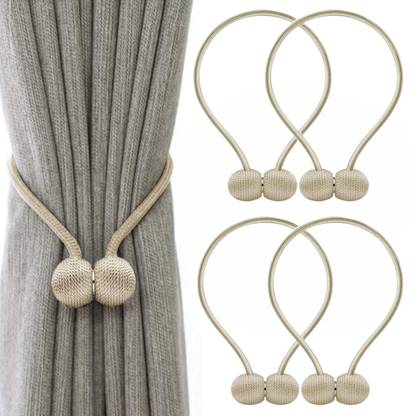 HomeCloud Beige Tieback Hook Metal