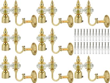 NATURAL Gold Curtain Knobs Metal