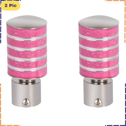 ZAPEX Pink Rod Rail Bracket, Curtain Knobs Metal