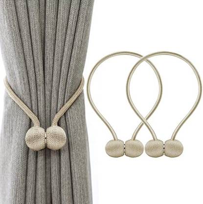 TREXEE Beige Tieback Hook Metal