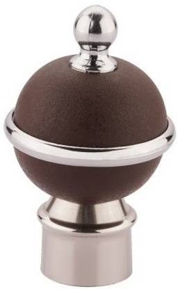 GLOXY Silver, Brown Rod Rail Bracket, Curtain Knobs, Curtain Hooks, Curtain Rods Metal