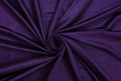 Panipat Textile Hub FABRIC-CRUSH-PURPLE-5-MTR Curtain Fabric