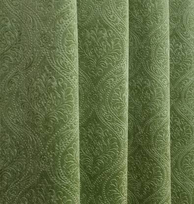 Panipat Textile Hub FABRIC-CADBURY-DAMAS-LIGHTGREEN-5-MTR-01 Curtain Fabric
