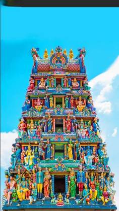 Anu Gopuram Backdrop cloth | background |decoration size 5ft Hight & 8ft Width Curtain Fabric