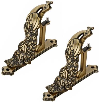 Ferio Curtain Brackets Parda Holder for Curtain Rod Brackets Set For Window and Door Curtain Hook