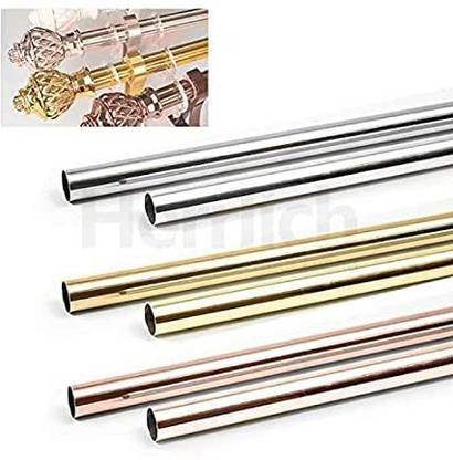 Herrlich Homes Gold Stainless Steel Curtain Pipes for Doors and Windows (Gold, 5 feet) Curtain Hook