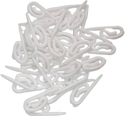 Shuttle Fish Hook for Curtains Runner C track Channel Plastic Hook (Pack of 100) Curtain Hook