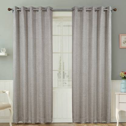 Freshfromloom 274 cm (9 ft) Polyester Room Darkening Long Door Curtain (Pack Of 2)