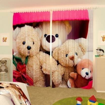 DD8 154 cm (5 ft) Polyester Room Darkening Window Curtain (Pack Of 2)