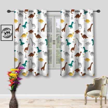 VN ENTERPRISE 153 cm (5 ft) Polyester Blackout Window Curtain (Pack Of 2)