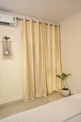 Saukinss 274.32 cm (9 ft) Polyester Blackout Window Curtain Single Curtain