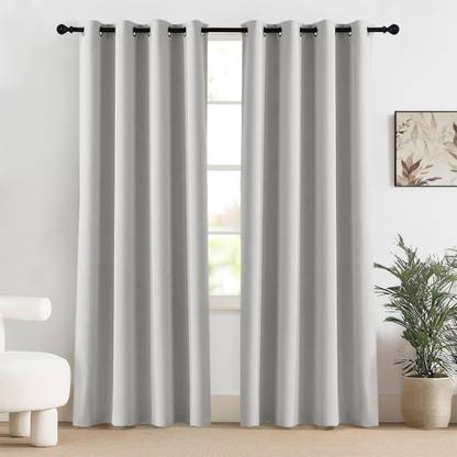 HOMEMONDE 304.8 cm (10 ft) Long Door Polyester Blackout Curtain (Pack Of 2)