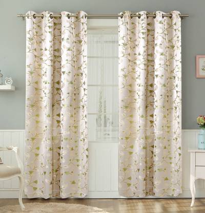 Freshfromloom 182 cm (6 ft) Polyester Room Darkening Window Curtain (Pack Of 2)