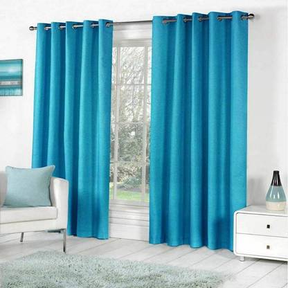 Frizty 213 cm (7 ft) Polyester Room Darkening Door Curtain (Pack Of 2)