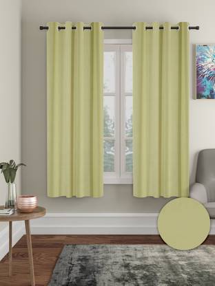 Cortina 150 cm (5 ft) Window Polyester Blackout Curtain (Pack Of 2)