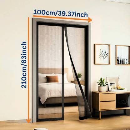 Royalkart 210 cm (7 ft) Polyester Semi Transparent Door Curtain Single Curtain