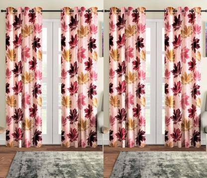 Home Sizzler 153 cm (5 ft) Polyester Semi Transparent Window Curtain (Pack Of 4)