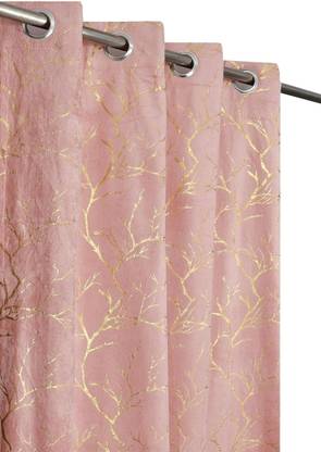 Arick Home 153 cm (5 ft) Window Velvet Blackout Curtain (Pack Of 2)